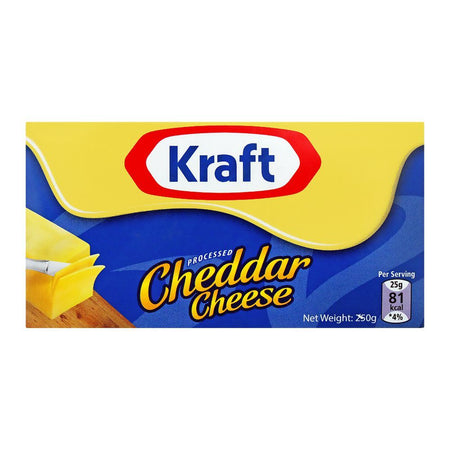 Kraft Processed Cheddar Cheese, 250g - Image 2