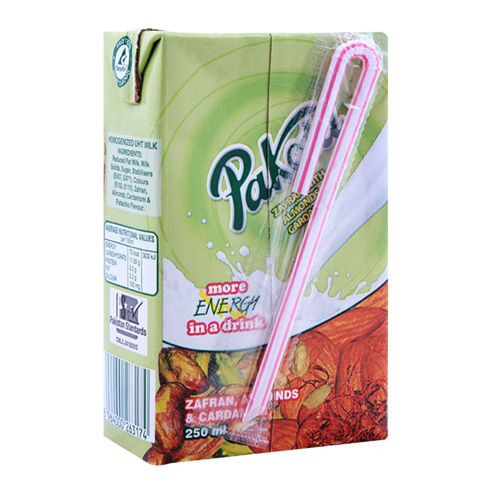 Pakola Zafran Almond & Cardamom Flavoured Milk 250ml - Image 2