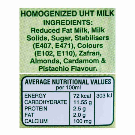 Pakola Zafran Almond & Cardamom Flavoured Milk 250ml - Image 3