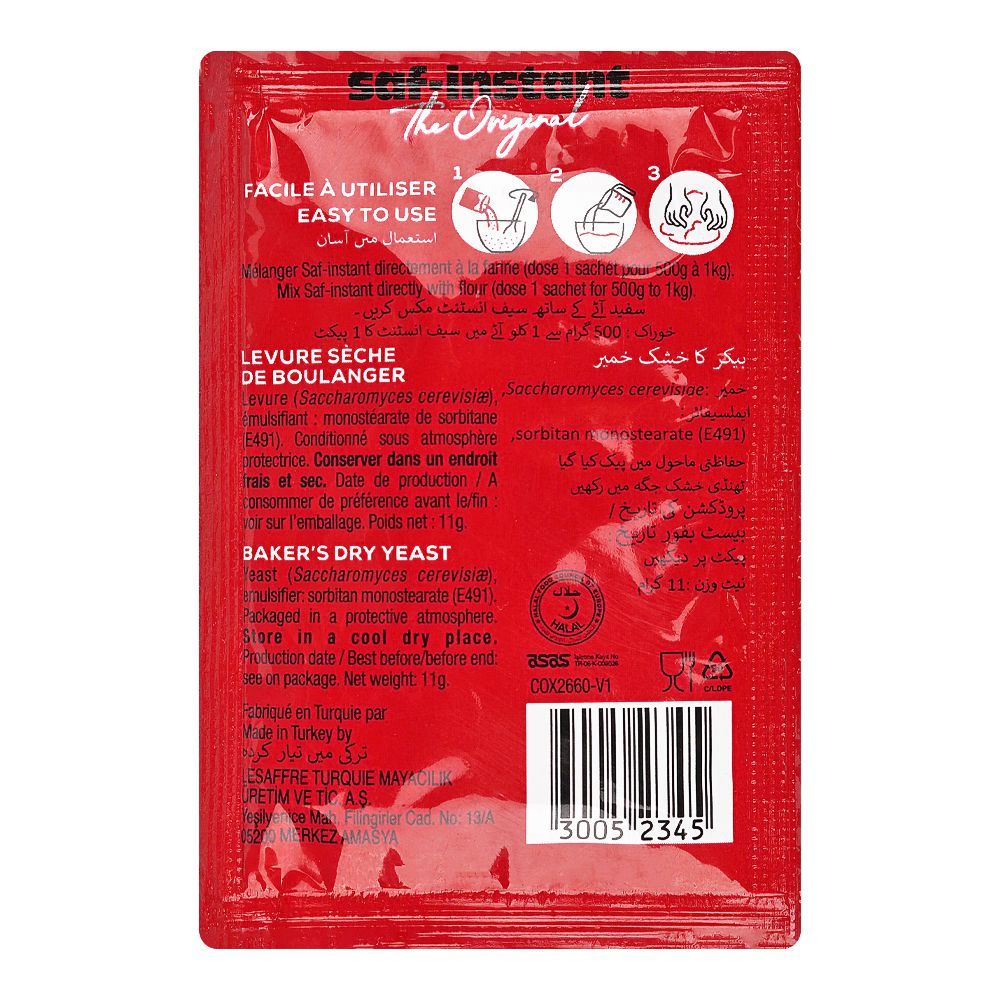 Saf-Instant Baker's Yeast, 11g - Image 2