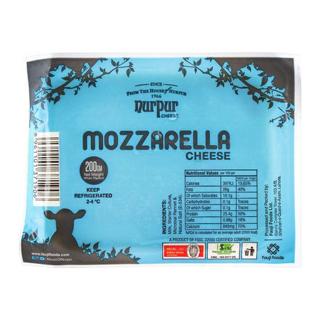 Nurpur Mozzarella Cheese, 200g - Main Image