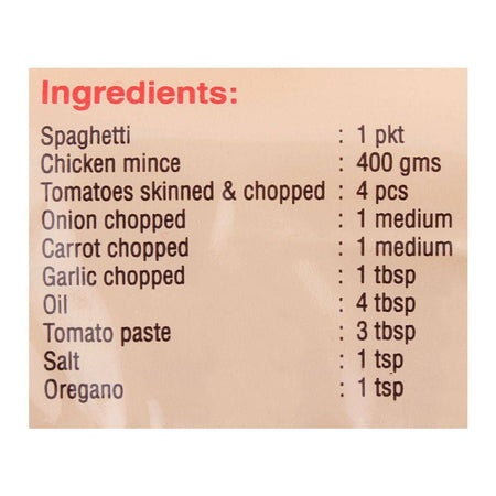 Bake Parlor Spaghetti 500gm - Image 3
