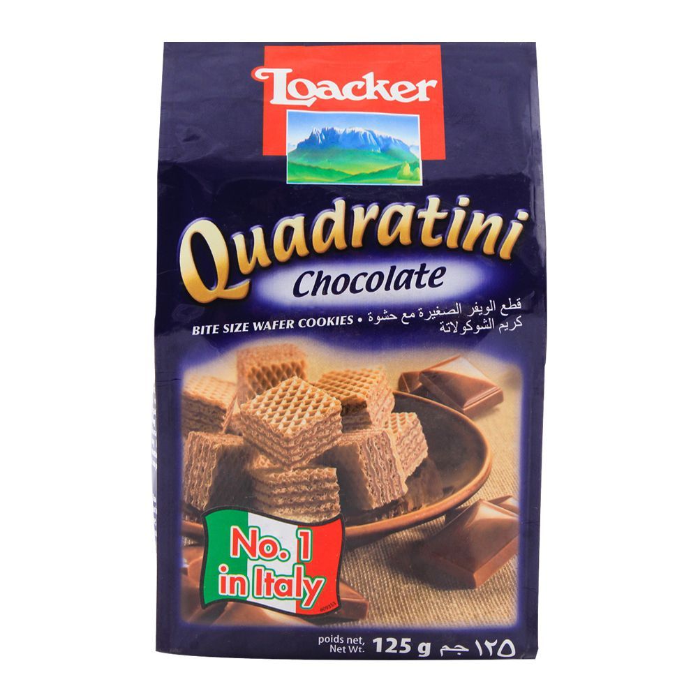 Loacker Quadratini Chocolate Wafer 125gm - Main Image