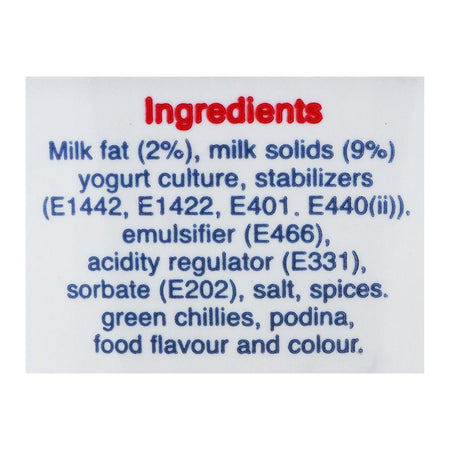 Cottage Raita, Podina Mirch, 250g - Image 3