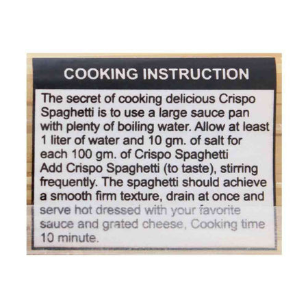 Crispo Spaghetti, 500g - Image 4