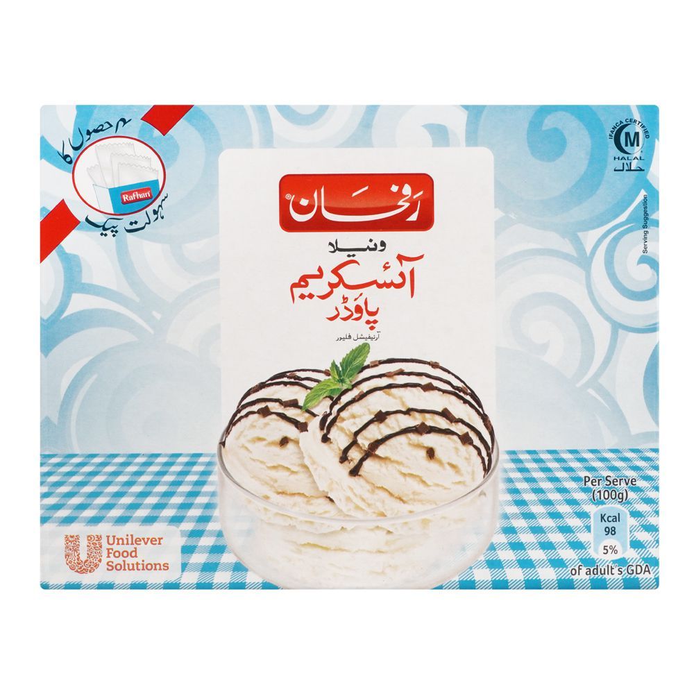 Rafhan Vanilla Ice Cream Powder, 4 Portions Pack, 1.1 KG - Image 2
