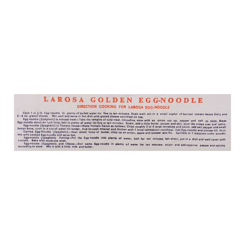 LaRosa Egg Noodles, 227g - Image 4