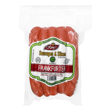 King's Frankfurter Sausages, 5 Pieces, 340g - Main Image