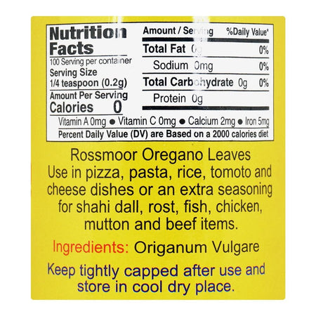 Rossmorr Oregano Leaves, 20gm - Image 6