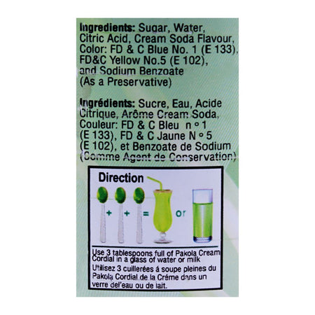 Pakola Cream Cordial Ice Cream Syrup 800ml - Image 2