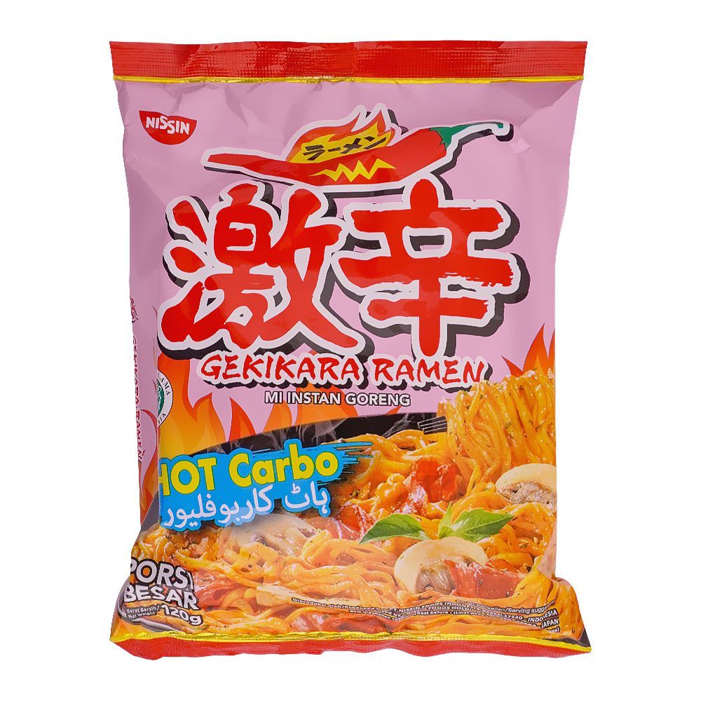 Nissin Ramen Hot Carbo Noodles, 120g - Main Image