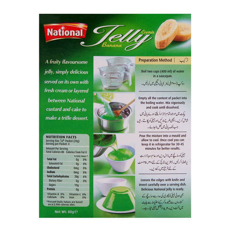 National Jelly Crystal Banana 80gm - Image 2