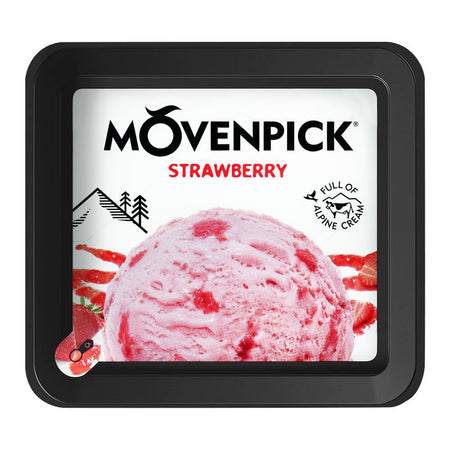 Movenpick Strawberry Ice Cream, 100ml - Image 3