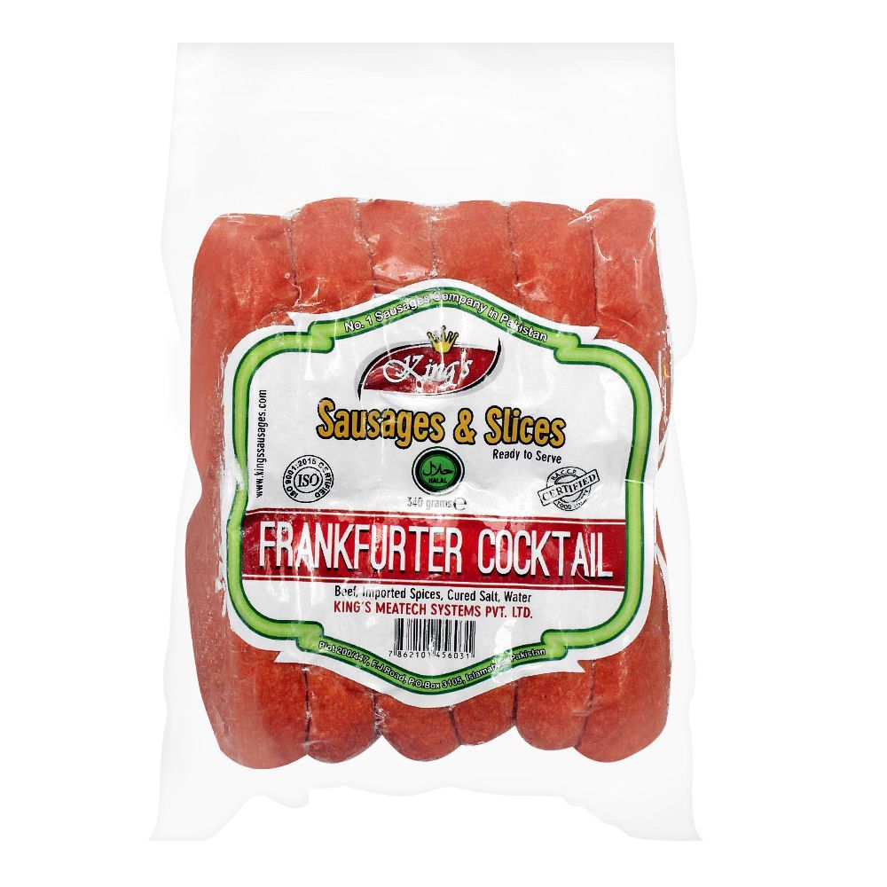 King's Frankfurter Cocktail Sausages, 340g - Main Image