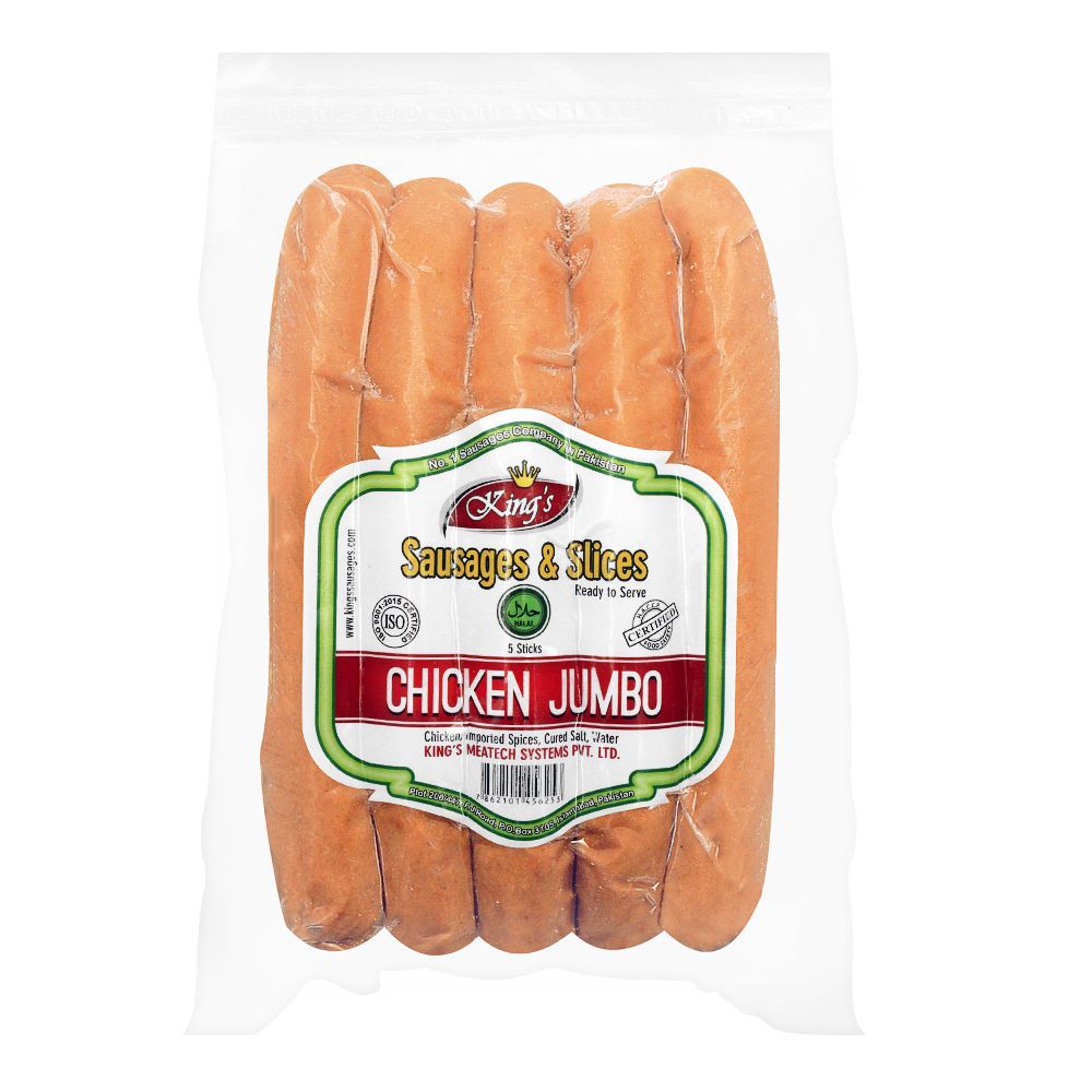 King's Chicken Jumbo Sausages, 5 Pieces - Main Image
