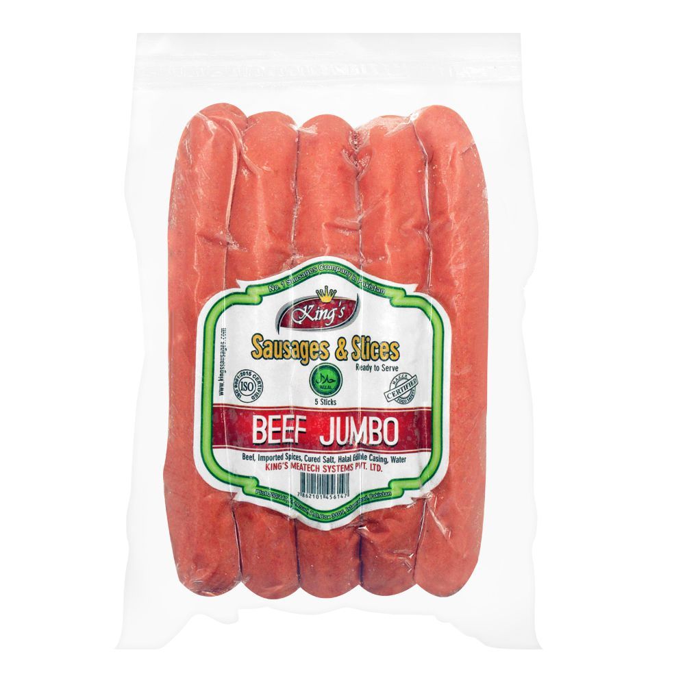 King's Beef Jumbo Sausages, 5 Pieces - Main Image