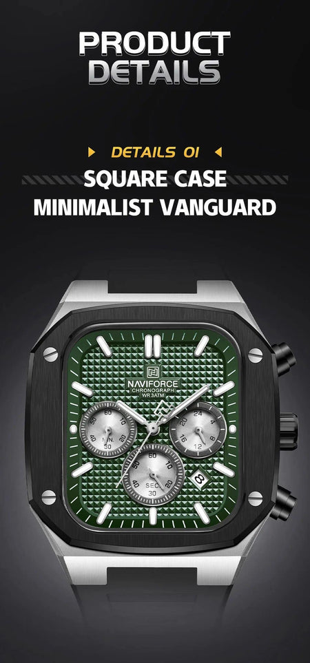 Naviforce NF-8037 Square Chronograph Edition image 11