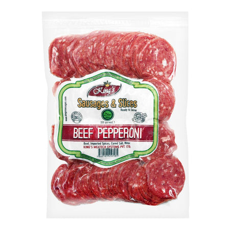 King's Beef Pepperoni, 200g - Main Image