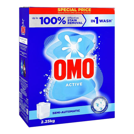 Omo Active Washing Powder, For Semi-Automatic Machines, 2250g - Main Image