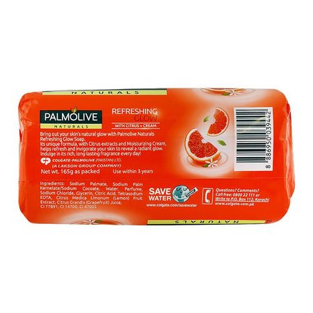 Palmolive Naturals Refreshing Glow Citrus & Cream Soap, 165g - Image 3