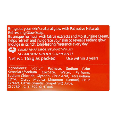 Palmolive Naturals Refreshing Glow Citrus & Cream Soap, 165g - Image 4