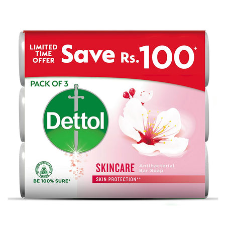 Dettol Skin Care Soap, 3x80g - Main Image