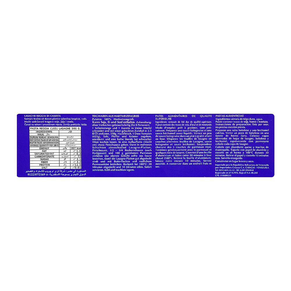 Reggia Lasagne, 500g - Image 4