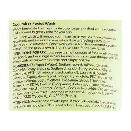 Boots Cucumber Facial Wash, 150ml - Image 3