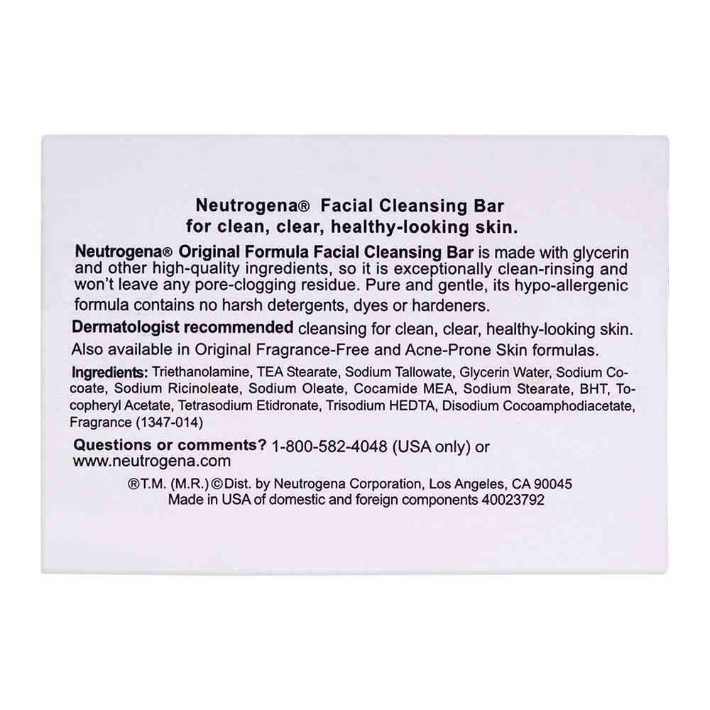 Neutrogena Original Formula Facial Bar, Transparent, 100gm - Image 2