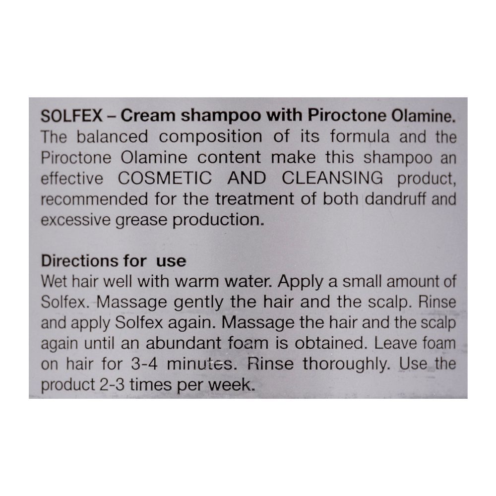 Diskson Solfex Cream Shampoo, 500ml - Image 4