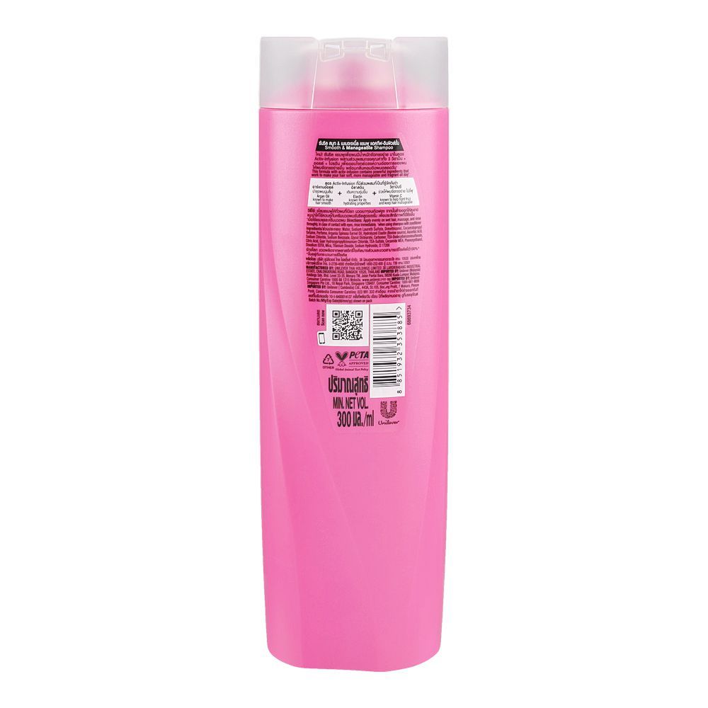 Sunsilk Smooth & Manageable Shampoo, For All Hair Types, 300ml - Image 2