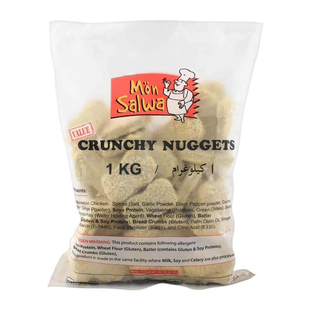 MonSalwa Frozen Value Chunky Chicken Nuggets, 1 KG - Main Image