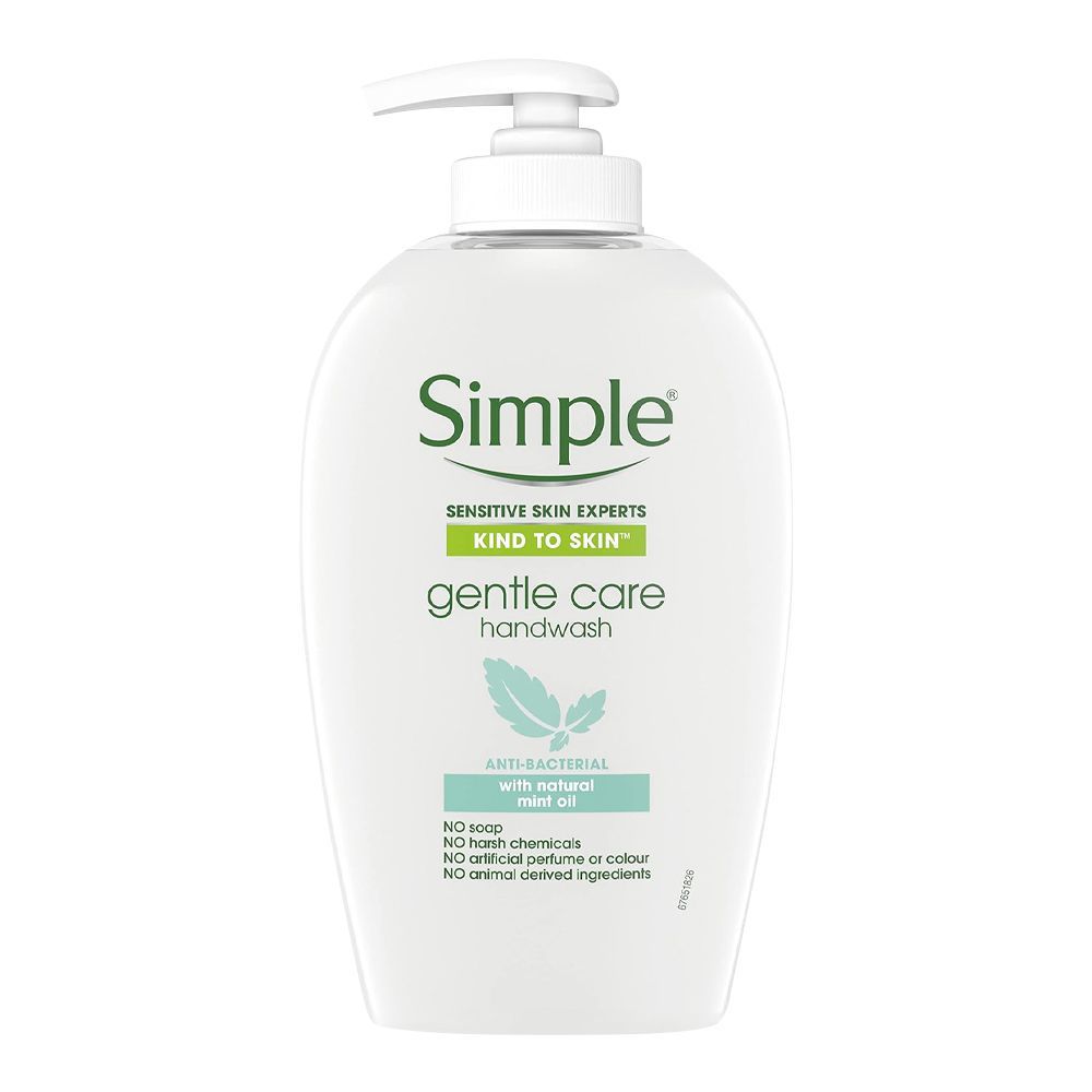 Simple Kind To Skin Gentle Care Anti Bacterial Hand Wash, Sensitive Skin Experts, 250ml - Main Image