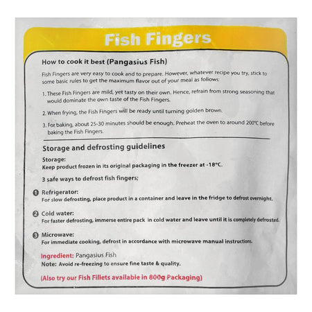 Menu Fish Fingers, Pangasius Fish, 800g - Image 3