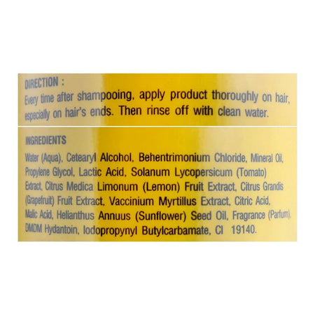 Lolane AHA Fruits Extract Sunflower Seed Oil Hair Conditioner, 320ml - Image 3