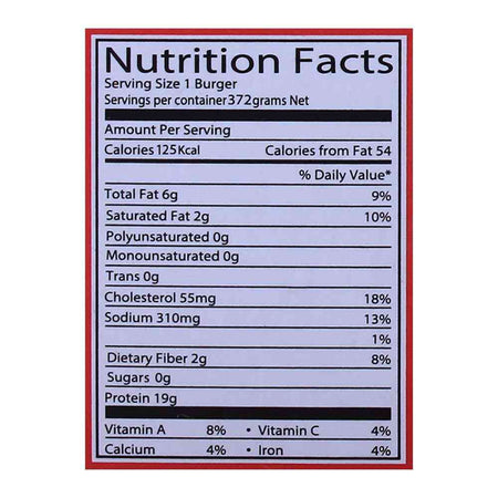 Dawn Chicken Burger Patties, 6 Pieces, 372g - Image 3