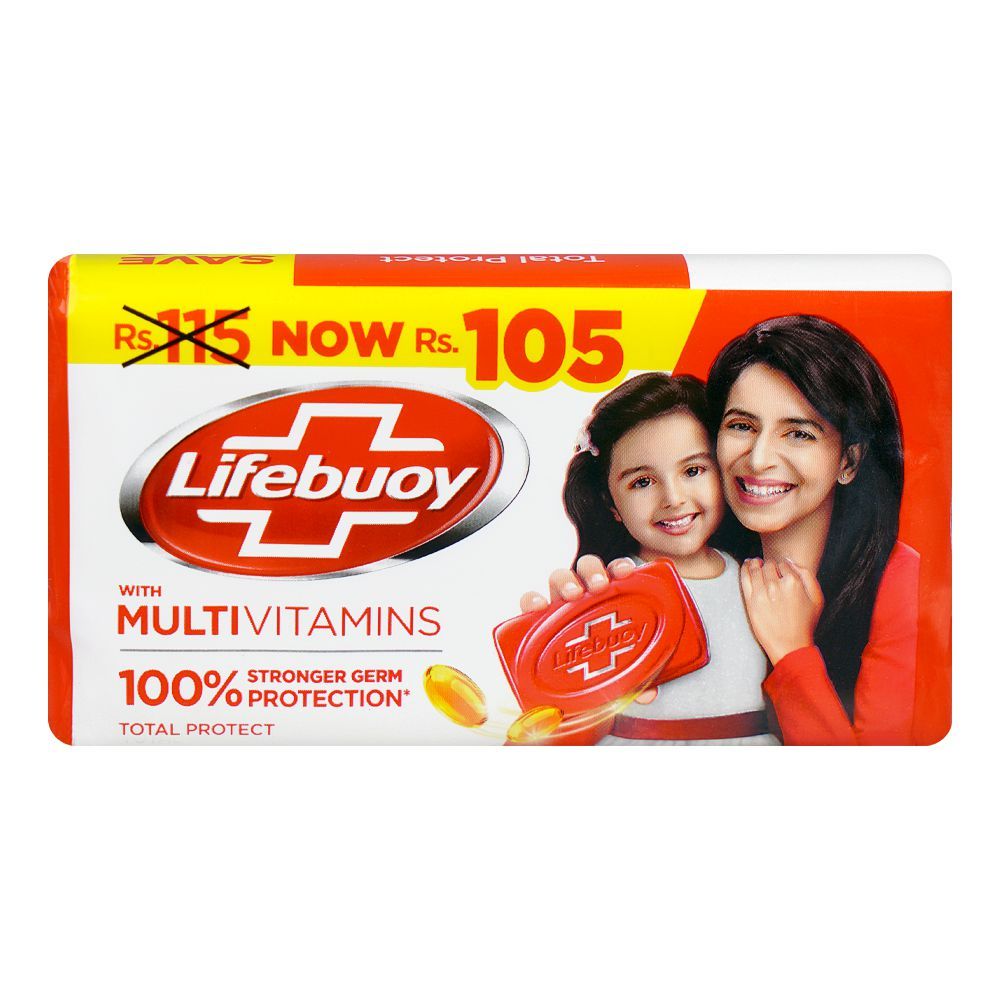 Lifebuoy Total Protect Red Soap, 128g - Main Image