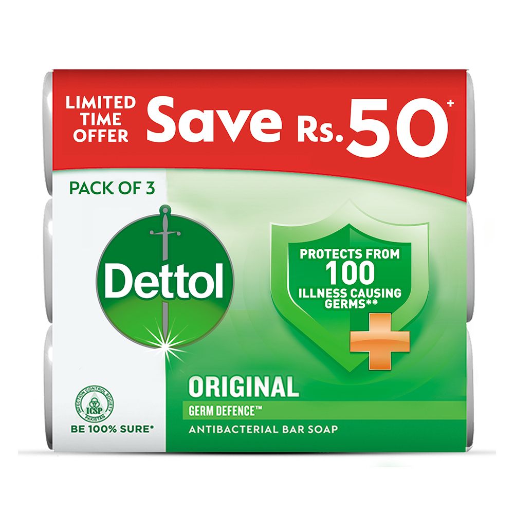 Dettol Original Soap, 3x80g - Main Image