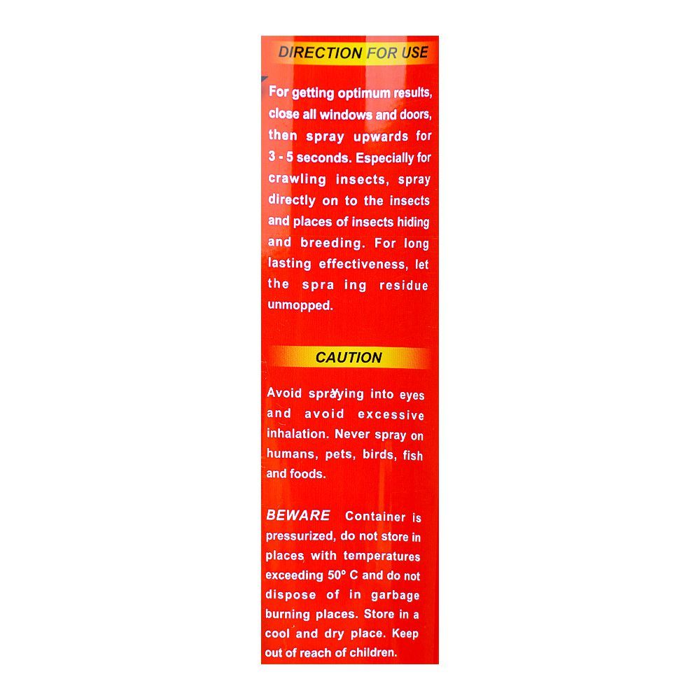 Power Plus Fast Kill Insecticide Aerosol, 600ml - Image 3