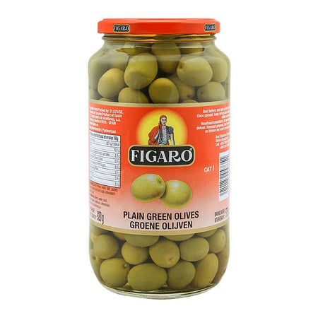 Figaro Plain Green Olives, 920g - Main Image