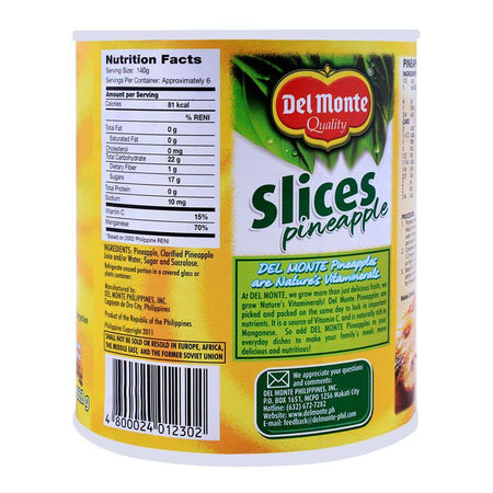 Delmonte Pineapple Slices 822g - Image 2