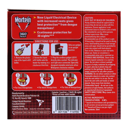 Mortein Liquid Mosquito Repellant Machine With Refill, Save Rs. 120 - Image 2