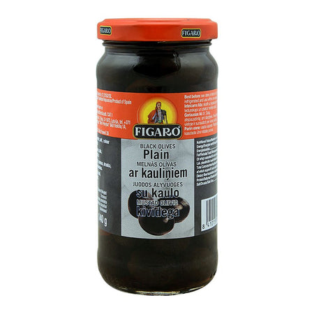 Figaro Plain Black Olives, 240g - Main Image