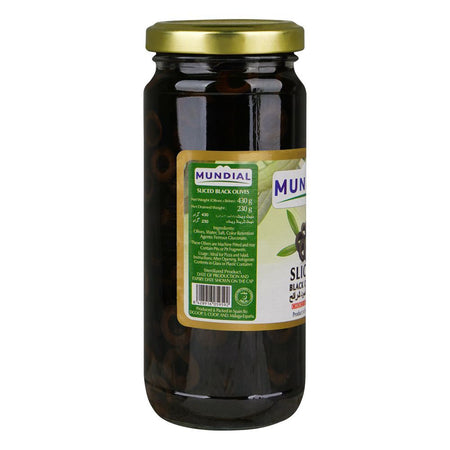 Mundial Sliced Black Olives, 430g - Image 2