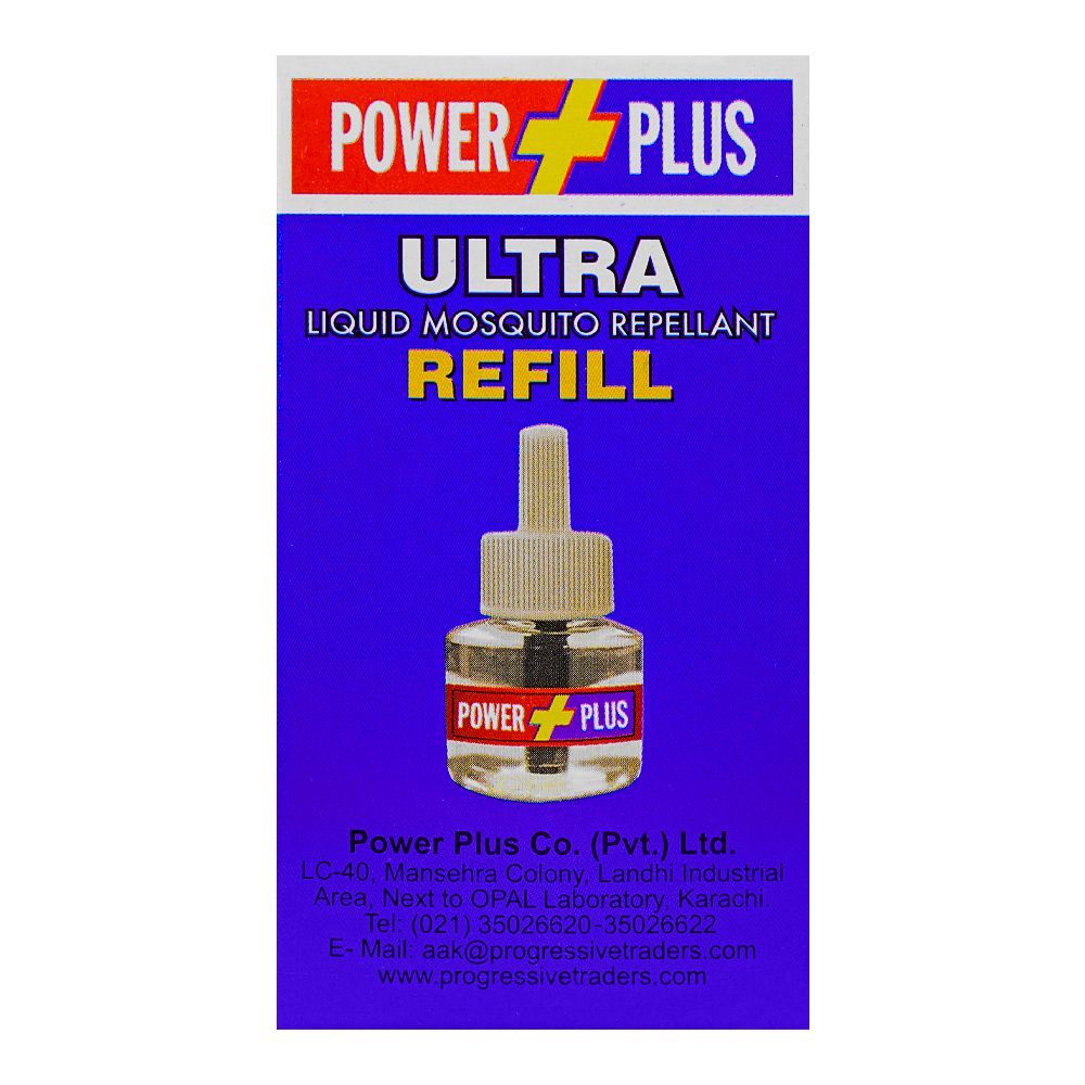 Power Plus Ultra Blue Liquid Mosquito Repellant Refill, 45ml - Image 3