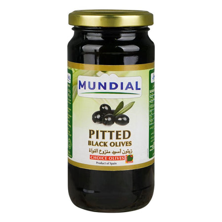 Mundial Pitted Black Olives, 230g - Main Image