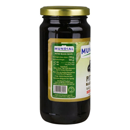 Mundial Pitted Black Olives, 230g - Image 2