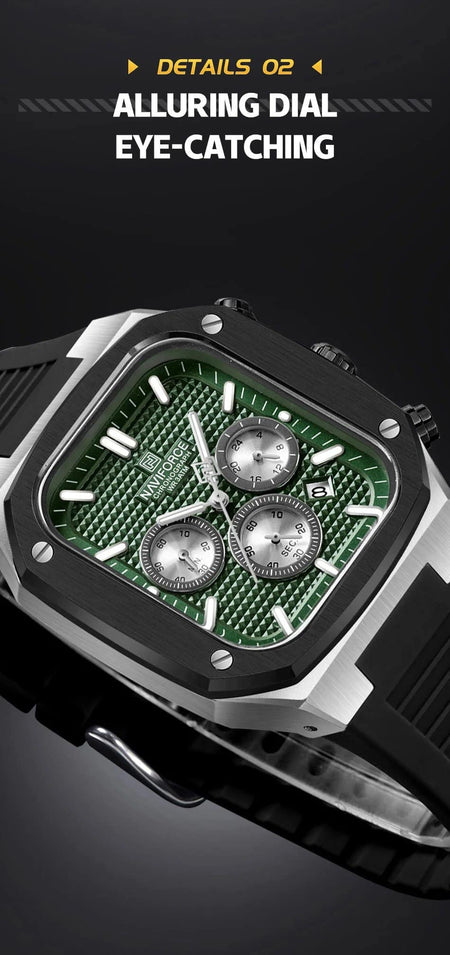 Naviforce NF-8037 Square Chronograph Edition image 12
