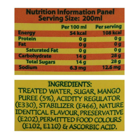 Slice Mango Juice 200ml, Tetra Pack - Image 3