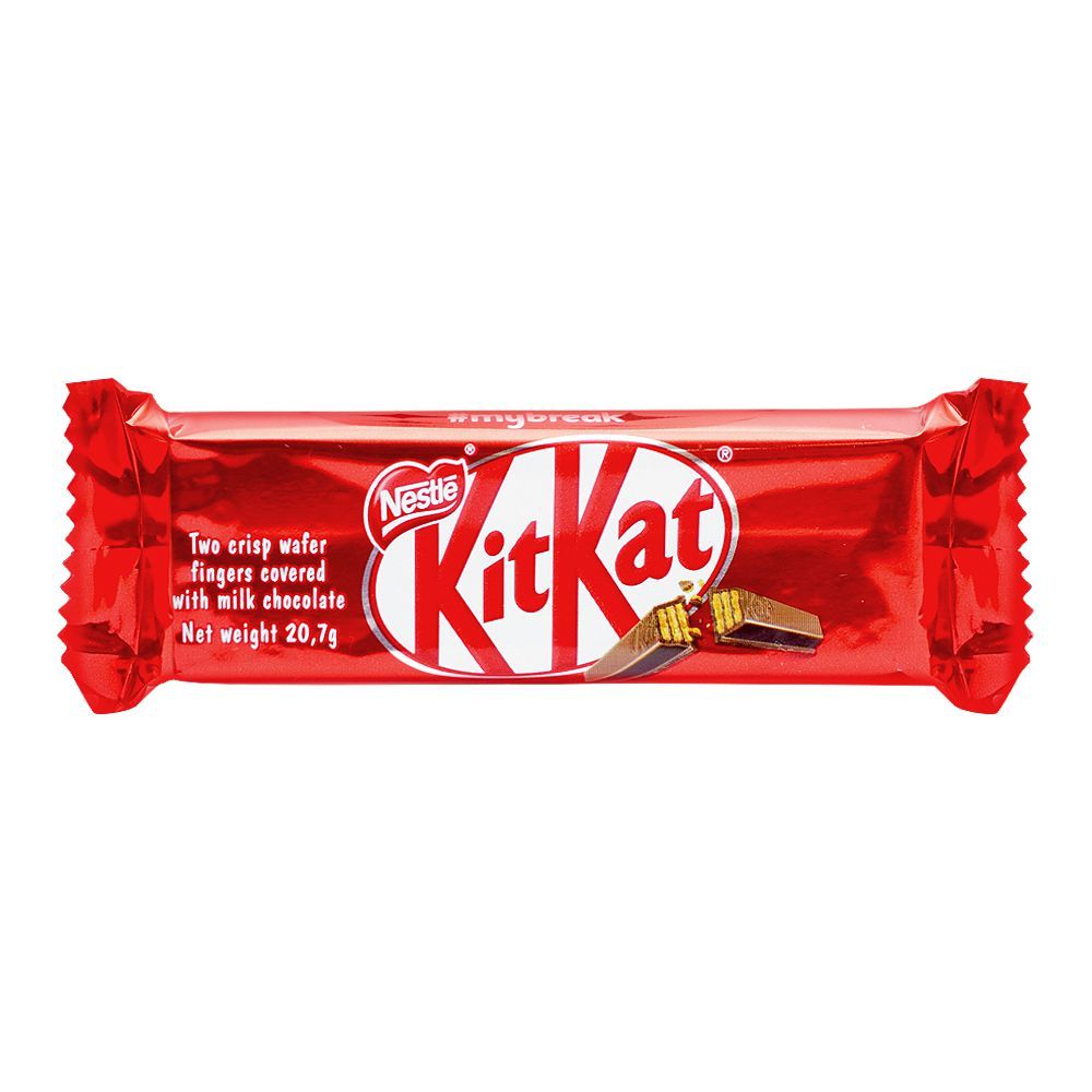 KitKat 2 Finger Milk Chocolate Bar, United Kingdom, 20.7g - Main Image